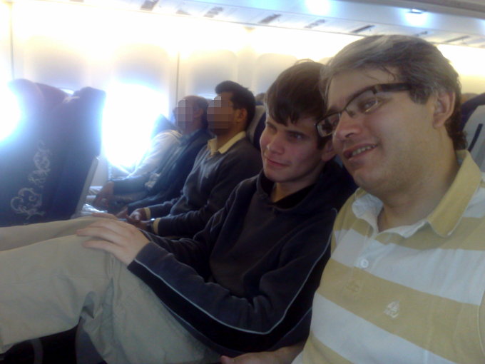 [Photo] Gab et Dom bien installés dans l’avion