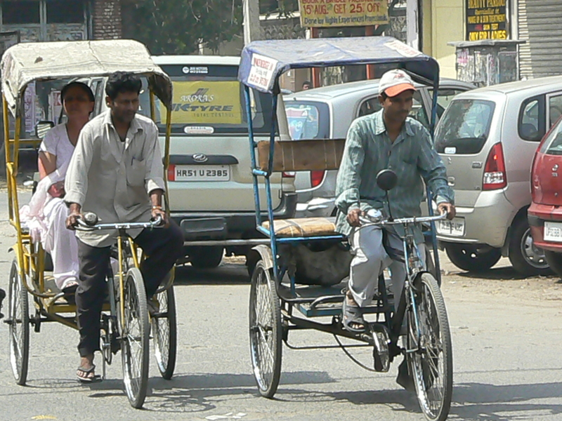 2 cycle-rickshaws