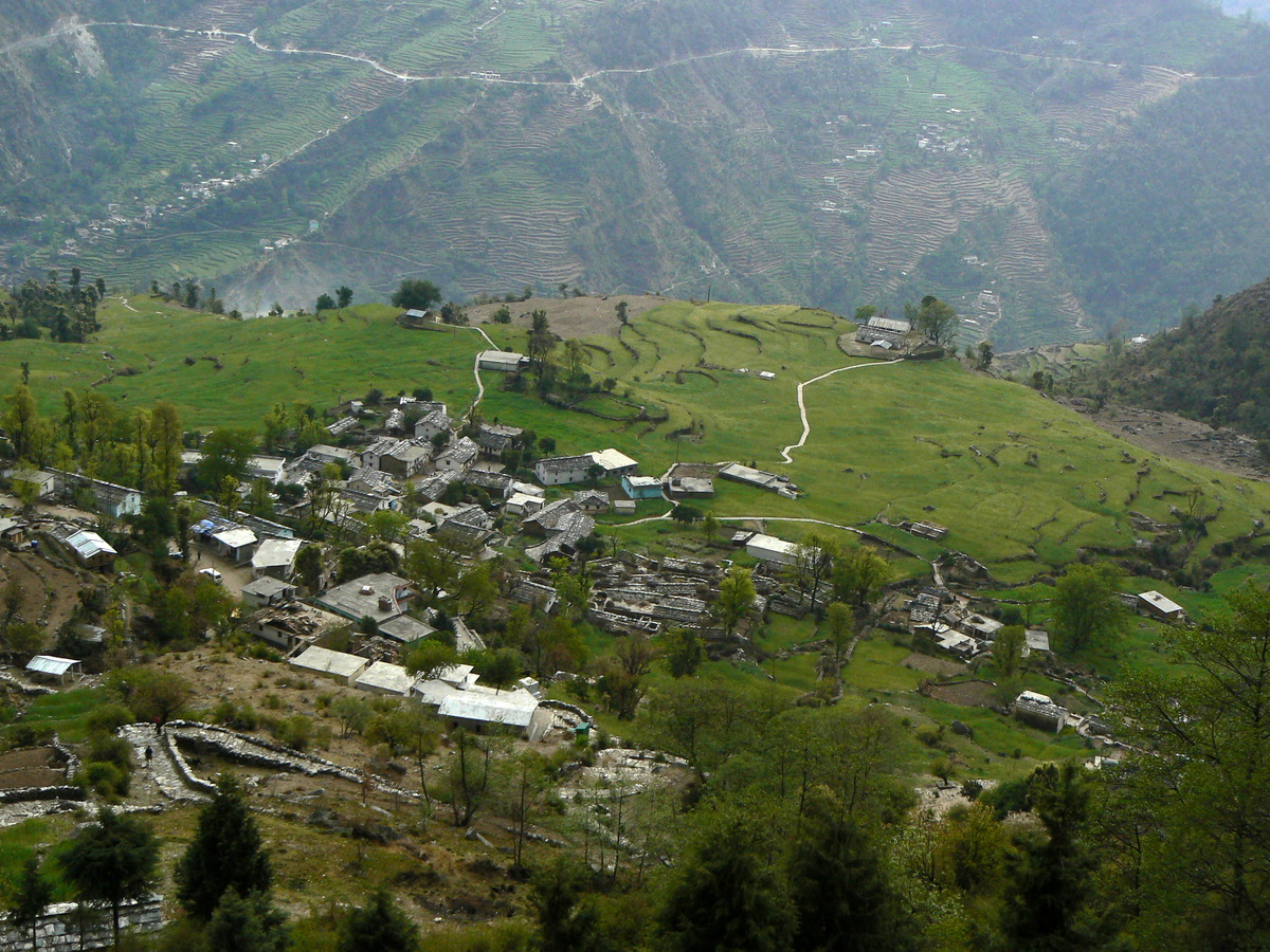 Le village d’où nous partons.